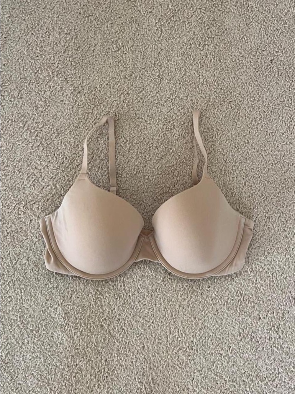 Skims beige lightly lined t-shirt bra